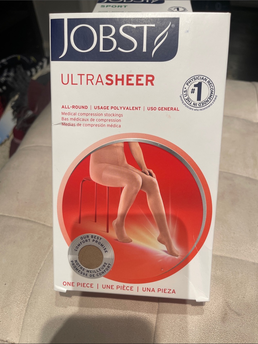 JOBST UltraSheer Medical Compression Stockings - Natural (Beige)